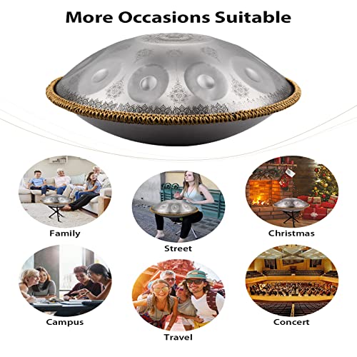22 Inches 10 Notes Steel Handpan Drum Y9077