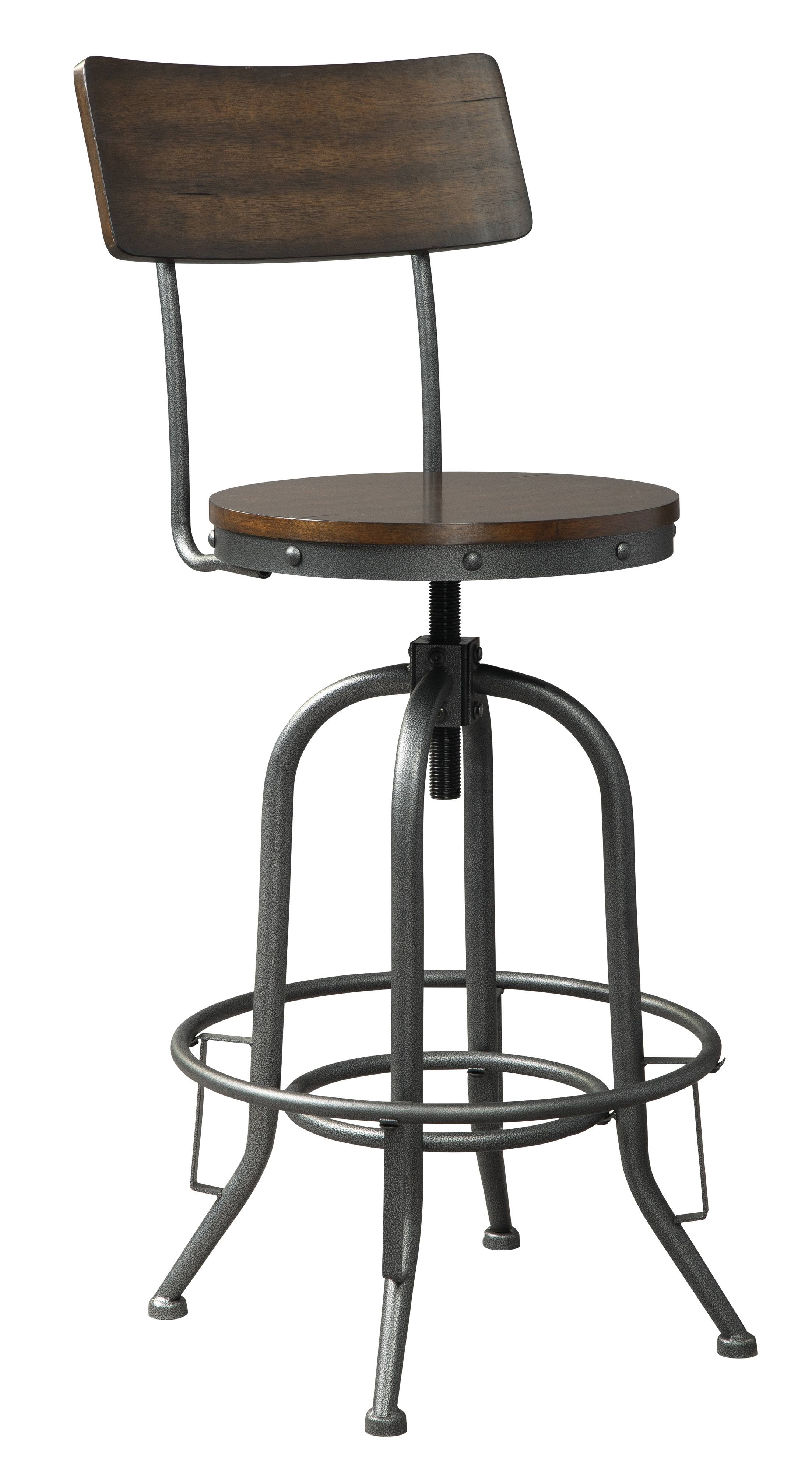 Brown Tall Swivel Barstool (Set of 2) I7982