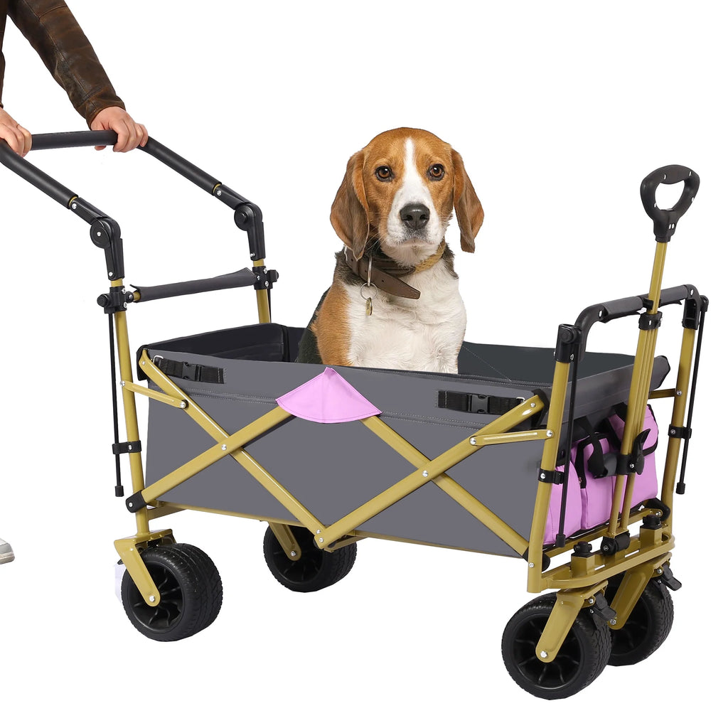 Utility Folding Wagon with Removable Canopy Y109