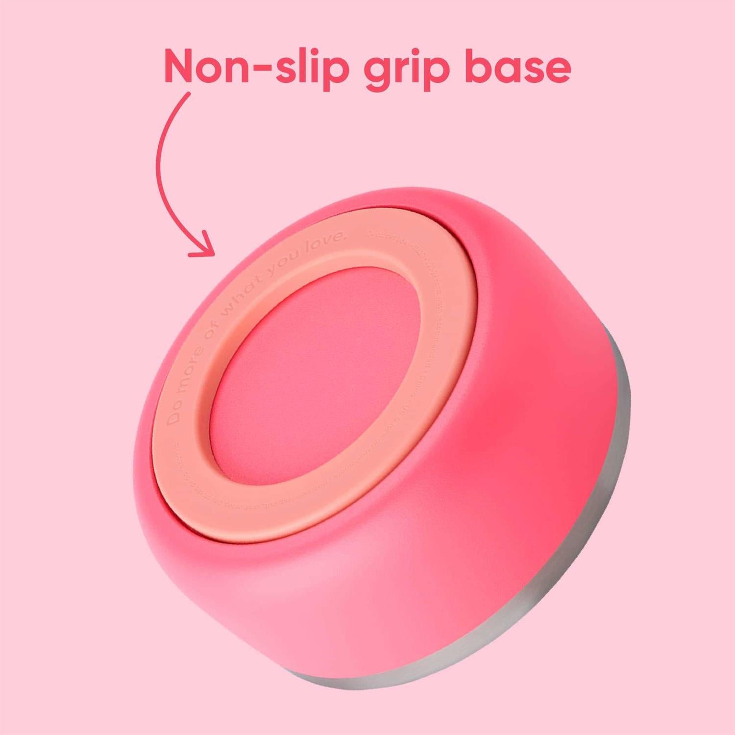 Pink Stainless Steel Pet Bowl L791