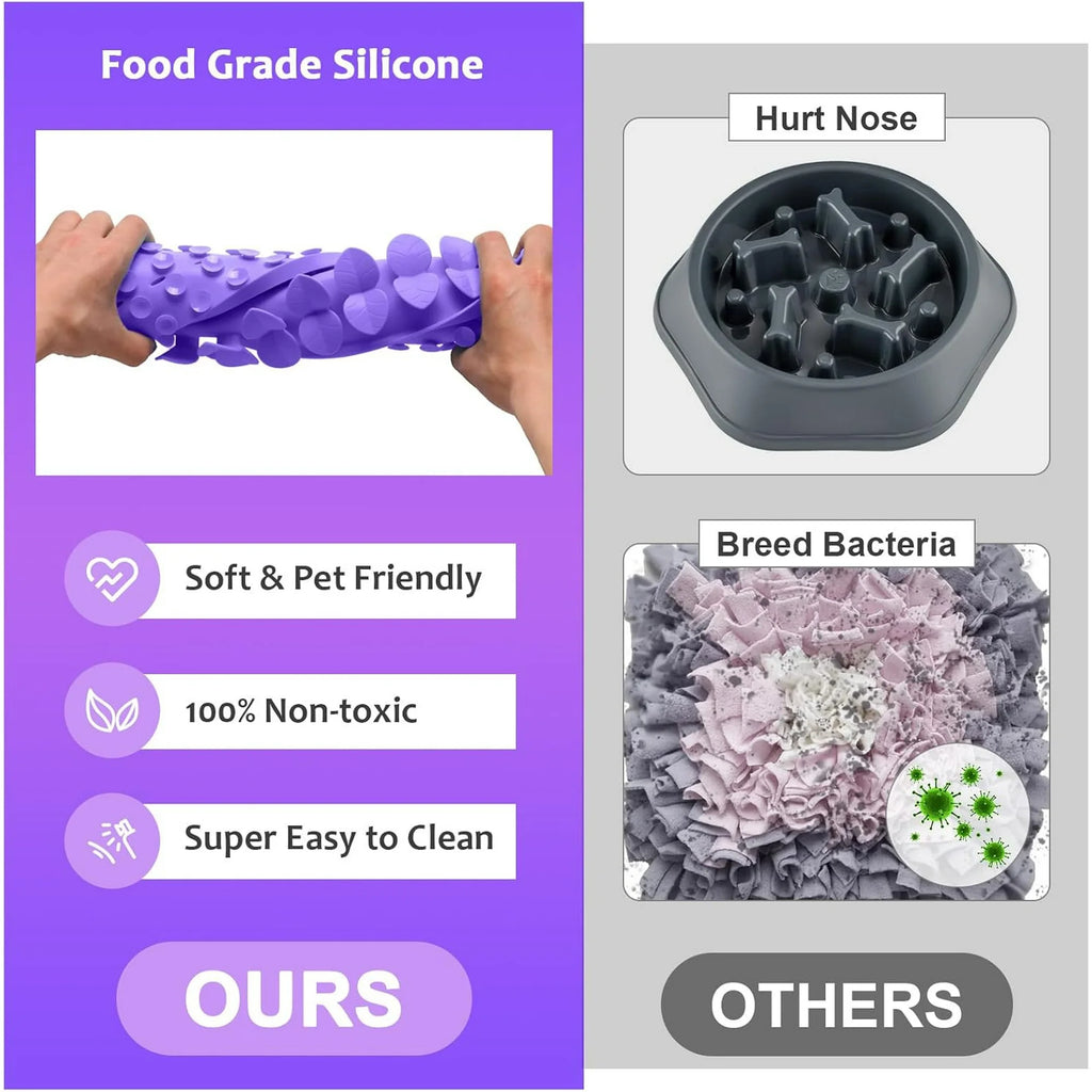 XL Purple Silicone Snuffle Mat for Dogs T8641