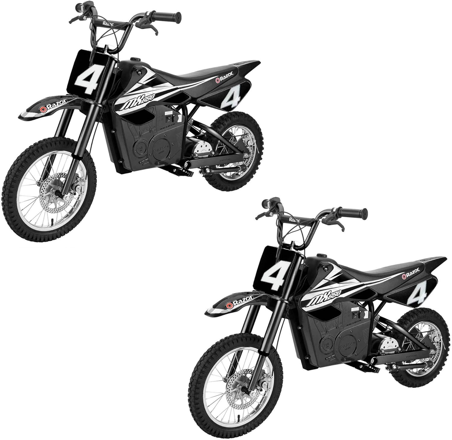 Black Electric Dirt Bike (2 Pack) V1894
