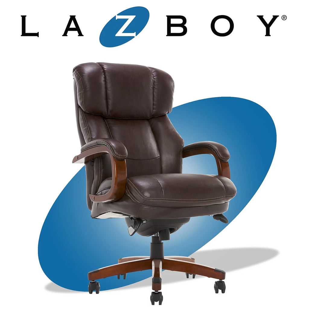 Biscuit Brown Faux Leather Ergonomic Executive Chair Y611