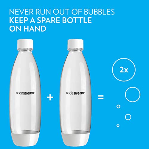 White 1L Carbonating Bottles Twin Pack K79568