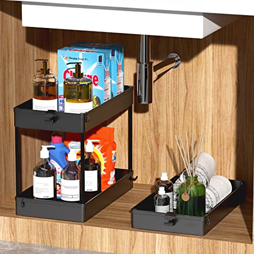 Black 3 Tier Rolling Storage Cart D402