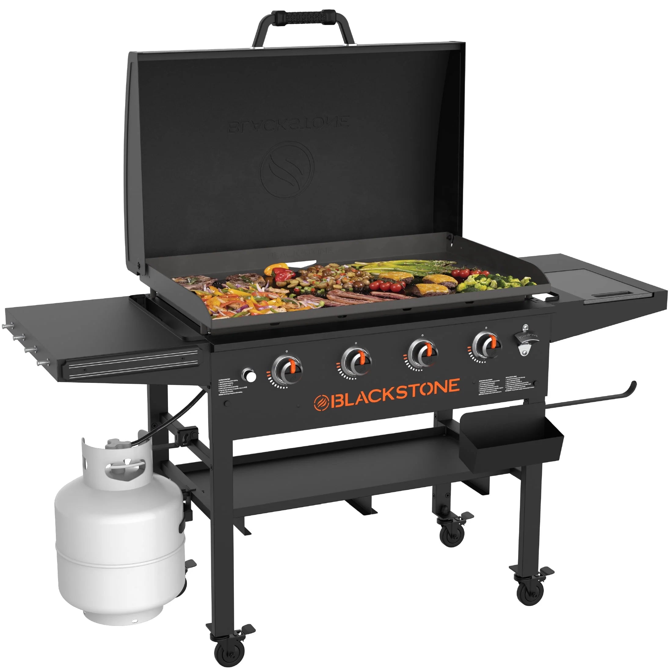 4-Burner 36” Propane Griddle with Hood J5121
