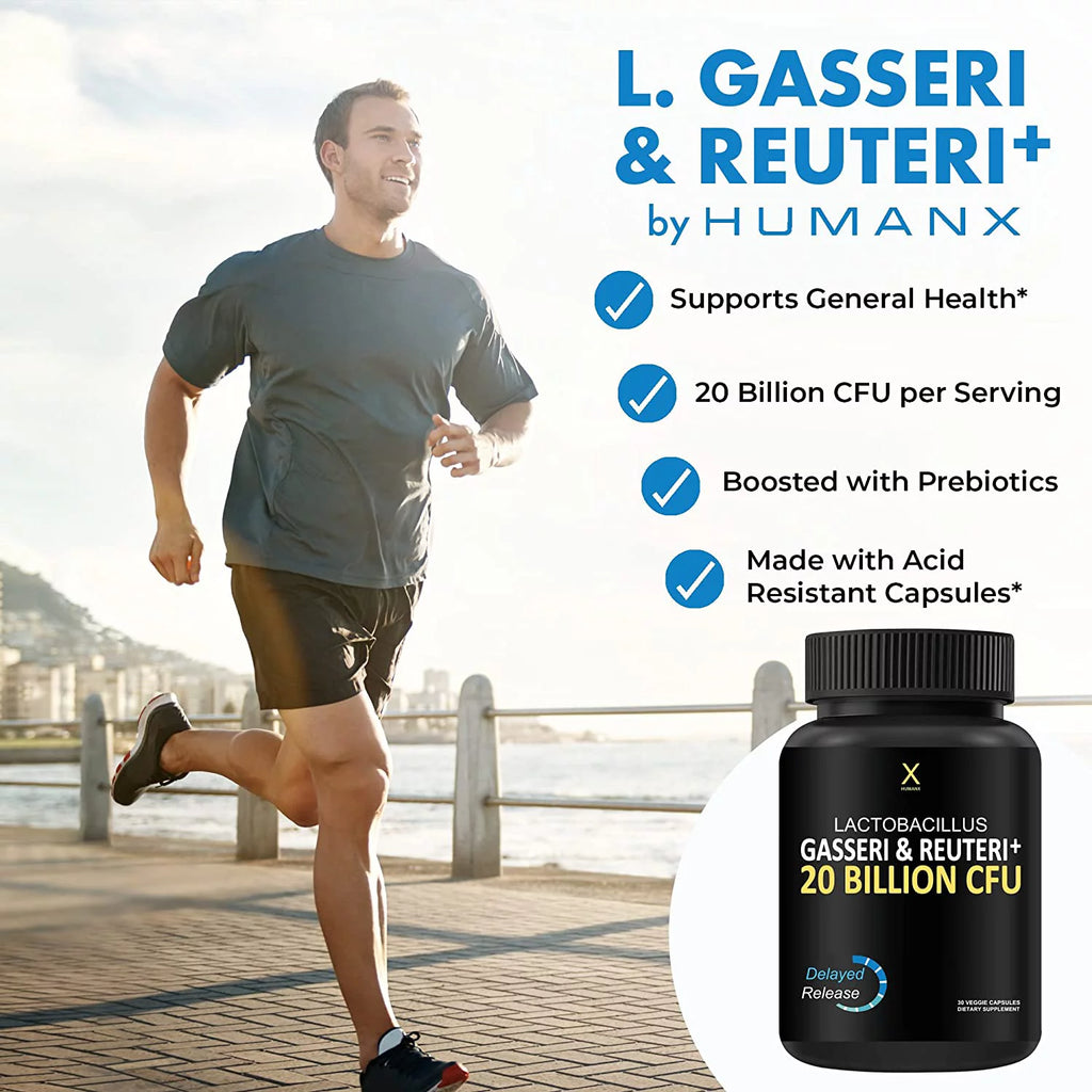 Probiotic Supplement with Lactobacillus Gasseri & Reuteri, 20 Billion CFU, Delayed Release Capsules E2103
