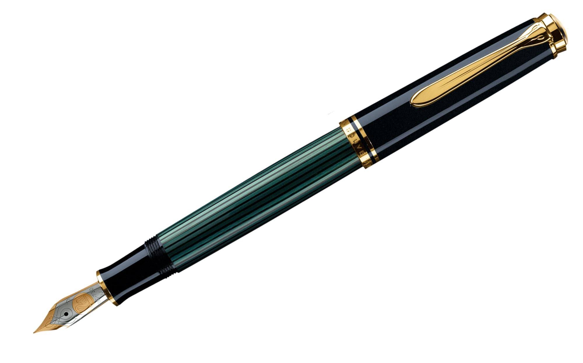 Fountain Pen Black Green Fine J4626