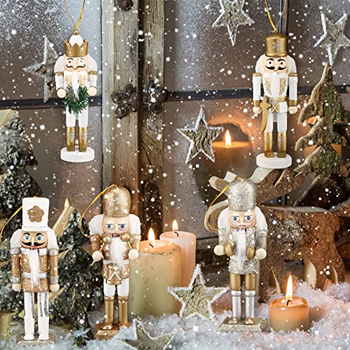 10 Pcs Wooden Nutcracker Ornaments Q1568