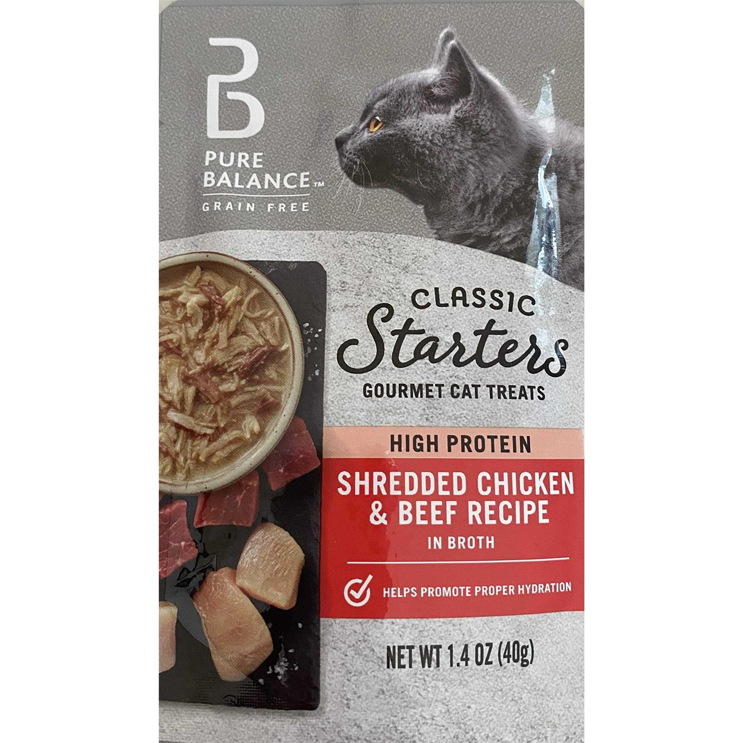 Shredded Chicken & Beef Broth Cat Treats K2943