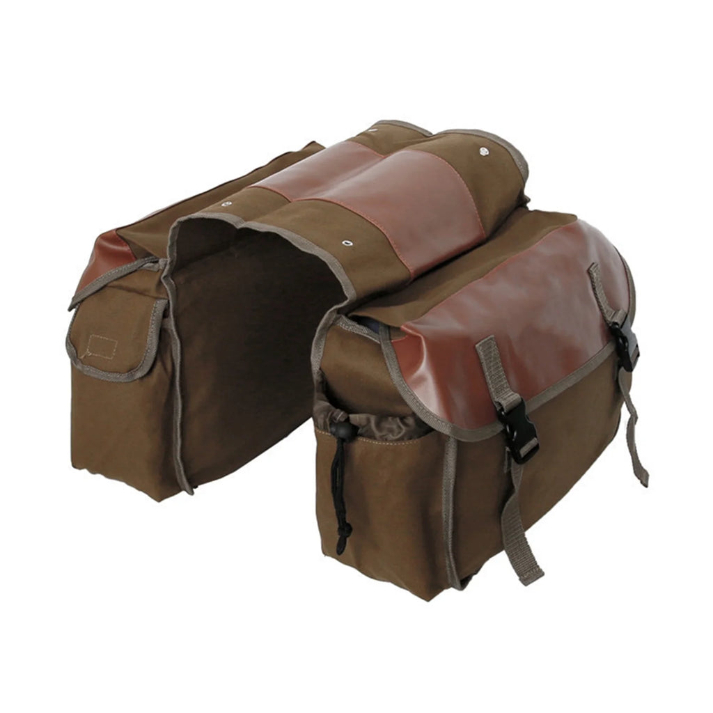 Large Capacity Canvas Waterproof Motorcycle Saddle Bag S823