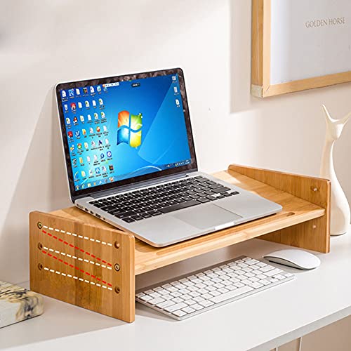 Bamboo Computer Monitor Stand Riser F51852