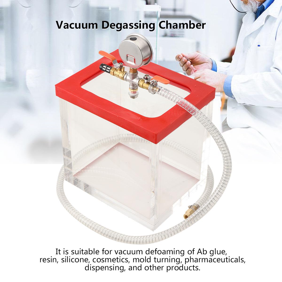 2 Gallon Clear Acrylic Vacuum Chamber M430855