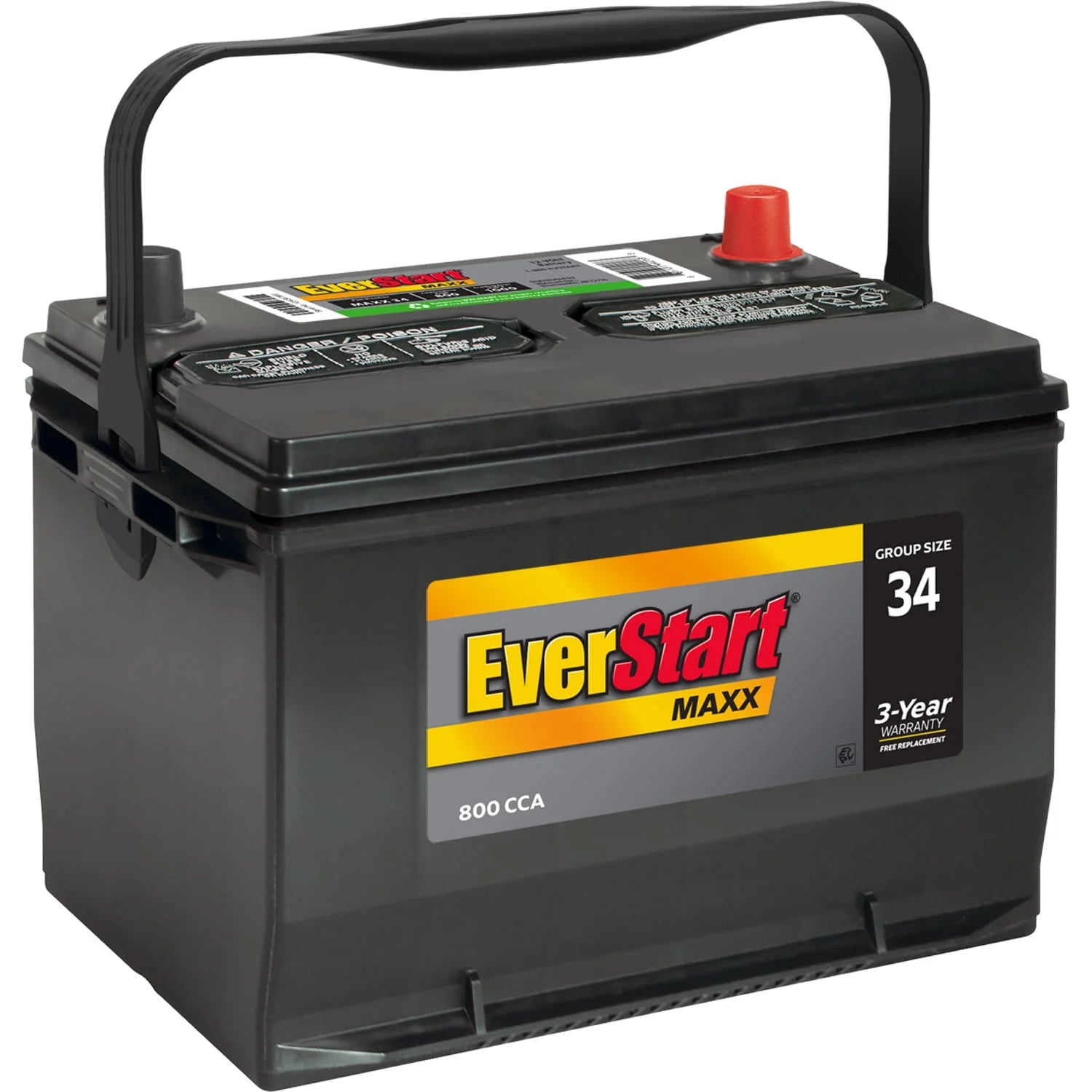 Group Size 34 12 Volt 800 CCA Lead Acid Automotive Battery Y2453