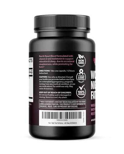 Night Time Fat Burner with Vitamin D Weight Loss Pills I10819