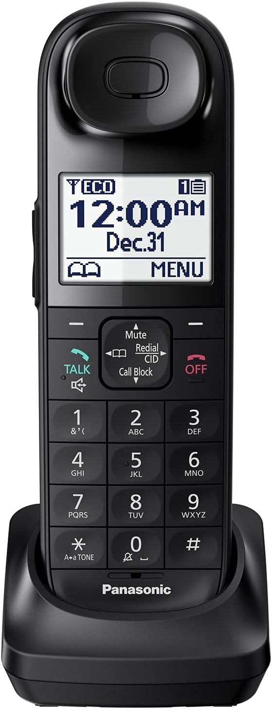 Black Cordless Phone Handset Accessory Z970747