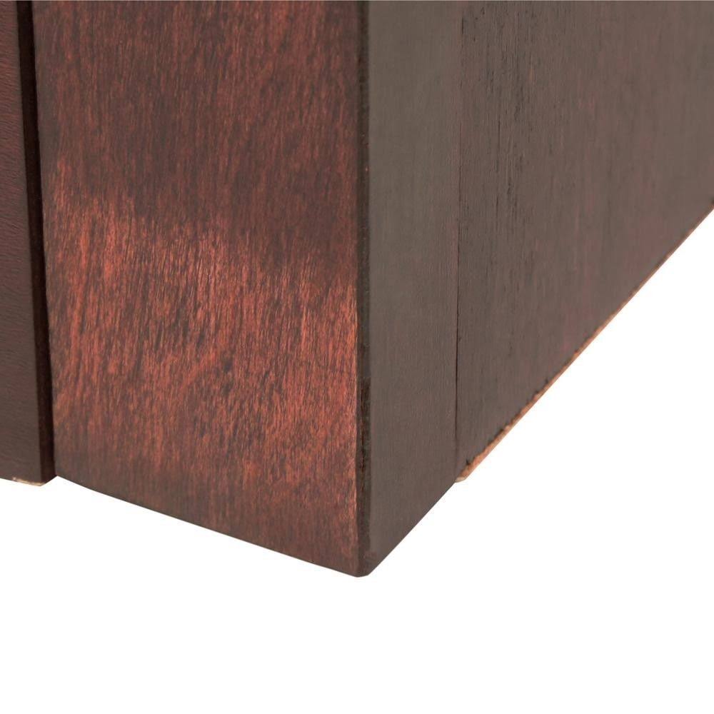 Double Wide Bookcase 6 Shelves Cherry M384963