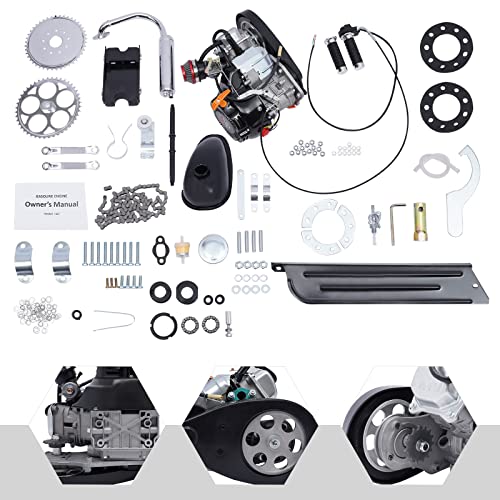 2 Stroke 100cc Bicycle Engine Kit Air-Cooling Full Set C1379