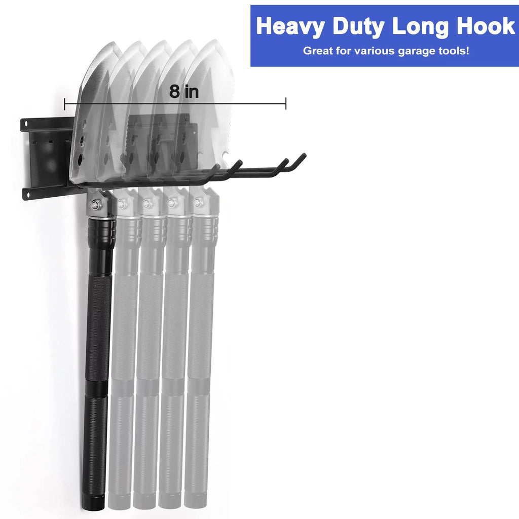 Heavy Duty Steel Wall Mounted Tool Storage Organizer with 6 Removable Hooks and 3 Board D14299