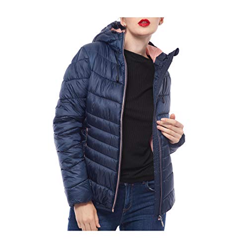 Lightweight Water-Resistant Hooded Puffer Jacket T35156