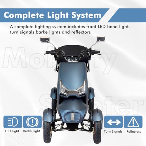 800W All Terrain Mobility Scooter with Seat and Remote Control F1821