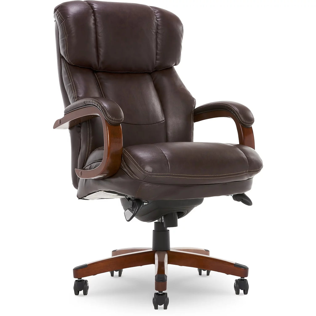 Biscuit Brown Faux Leather Ergonomic Executive Chair Y611