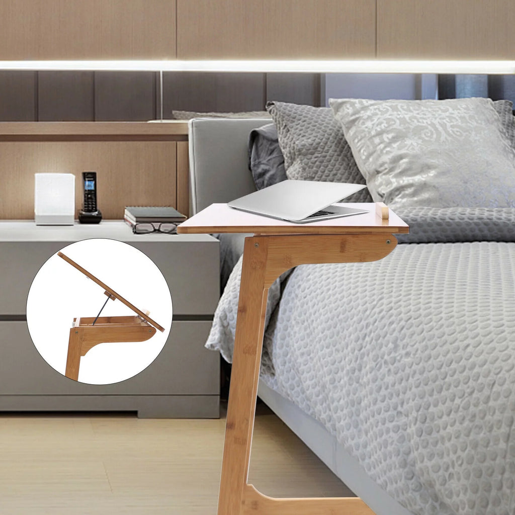 Adjustable Laptop Desk End Table Portable Over-Bed Table N99307