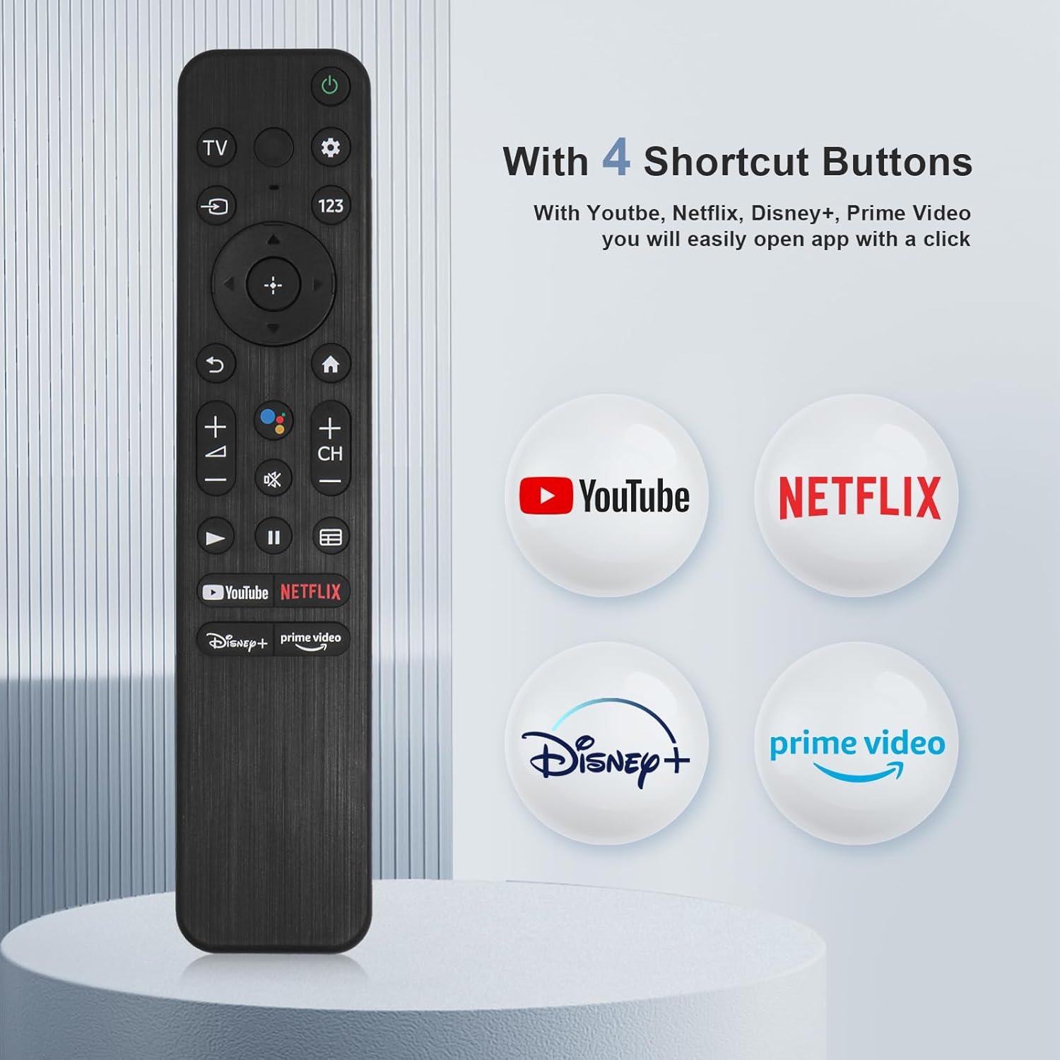 Voice Remote Control for Sony Smart TVs S222738