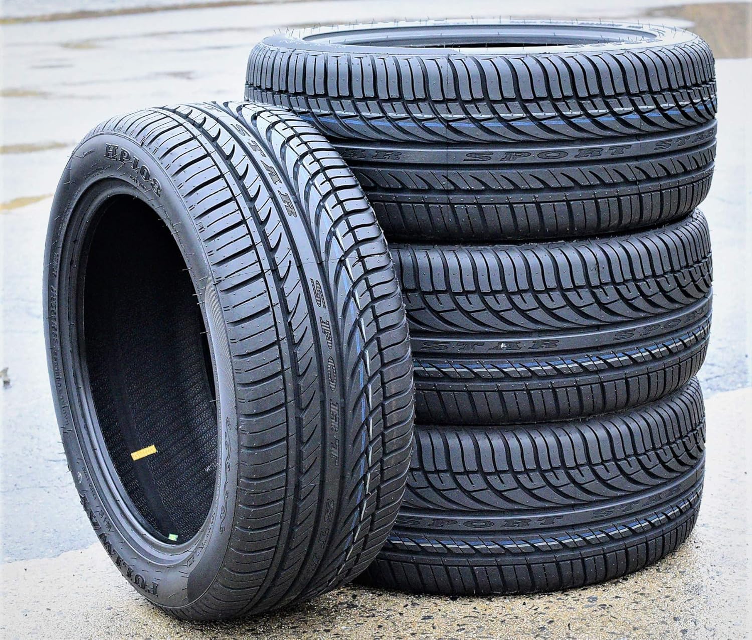 Set of 4 All-Season High Performance Radial Tires 225/40R18 92W Load Range XL 4-Ply BSW M84442