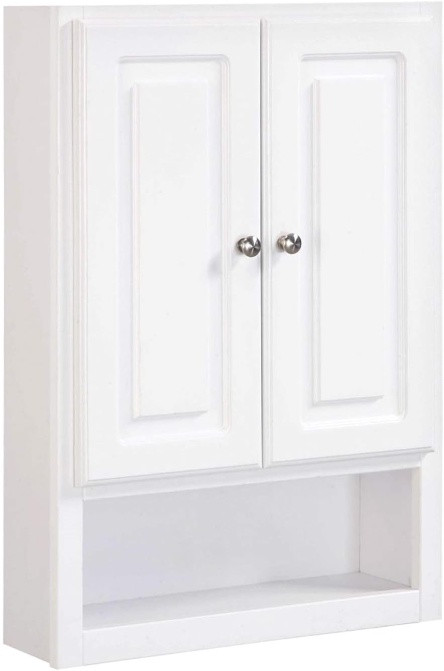 White 2-Door Bathroom Wall Cabinet B8840