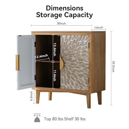 Farmhouse Sideboard with Wood Legs O774