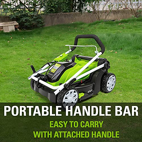 10 Amp 17-Inch Corded Electric Lawn Mower V393