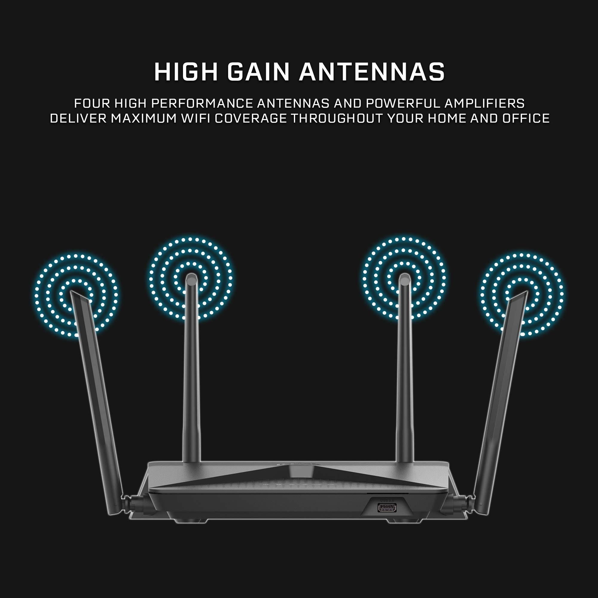 Wireless Router - 2533 Mbps - 2.4 GHz / 5 GHz - Gigabit Ethernet - 802.11ac E892