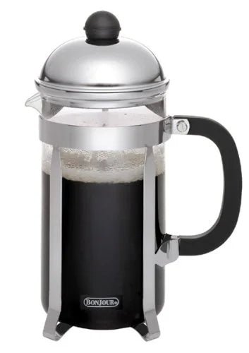 33.8-Ounce Stainless Steel French Press with Glass Carafe V973376