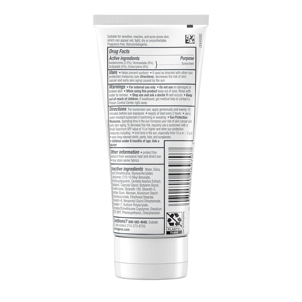 Ultra Gentle Daily Facial Moisturizer with SPF 30 Sunscreen, 3.4 fl. oz P9626