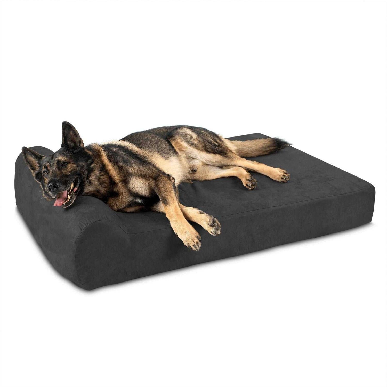 Orthopedic Dog Bed with Headrest Pillow Top U159589