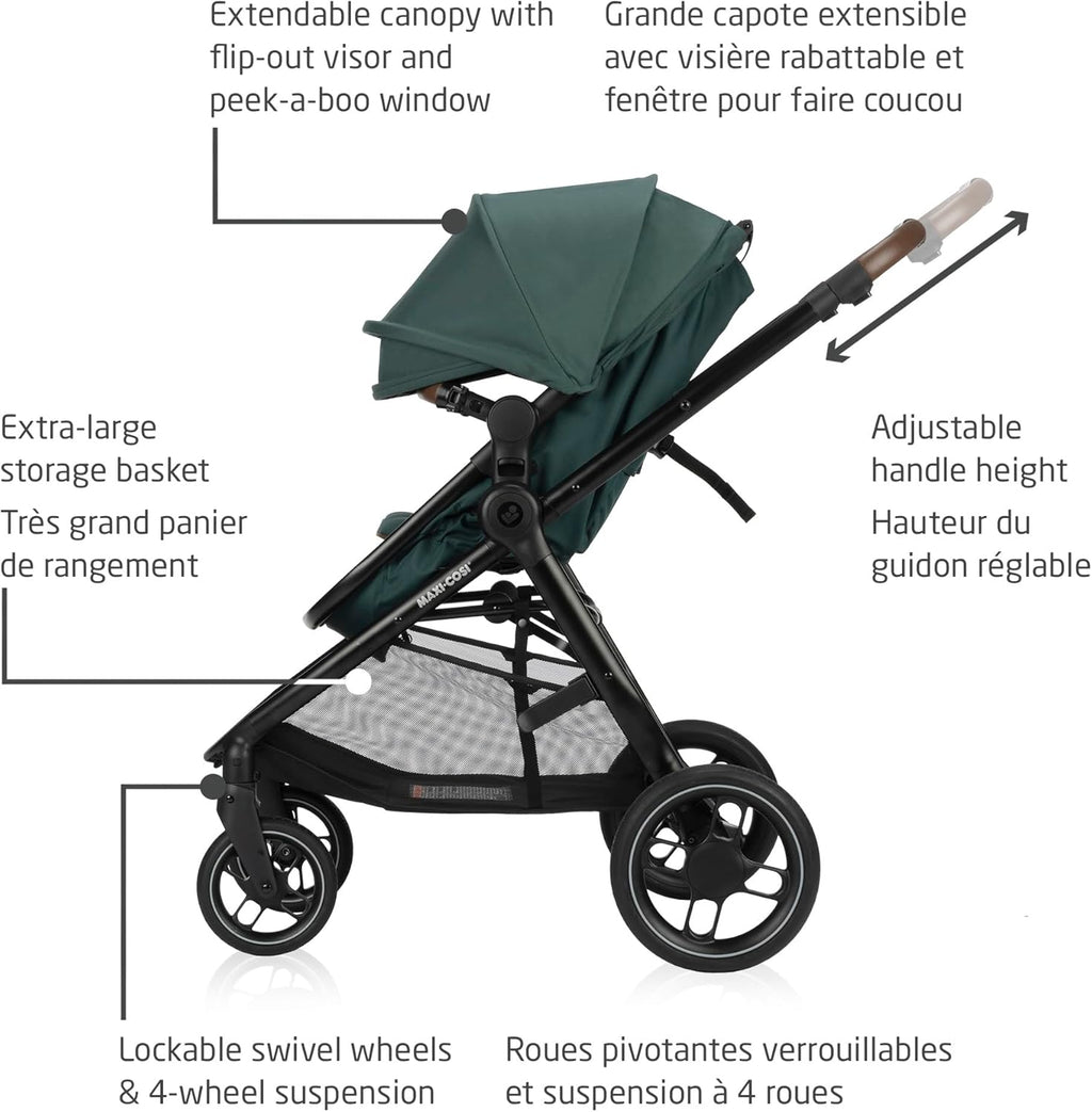 5-in-1 Modular Travel System with Infant Car Seat G40866