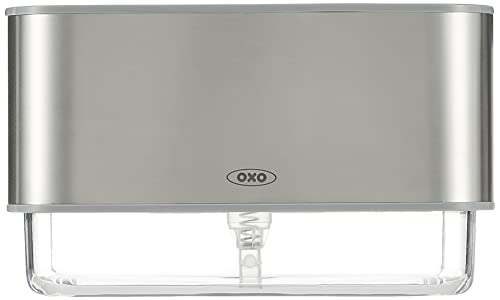 Stainless Steel Soap Dispensing Sponge Holder and Stainless Steel Soap Dispenser Q130267
