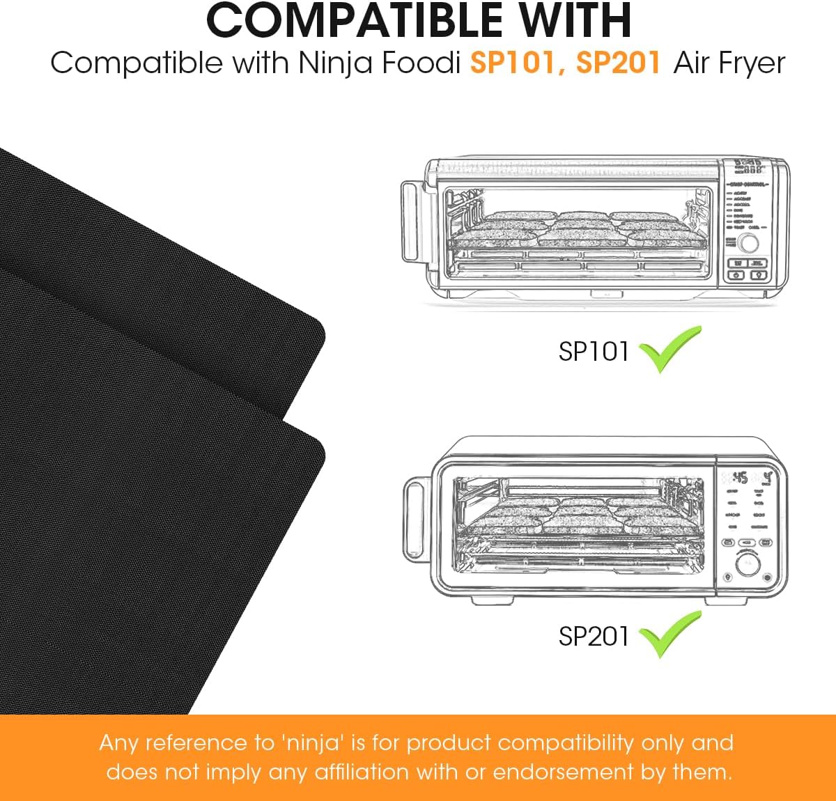 4 Pack Non-stick Air Fryer Liners B820871