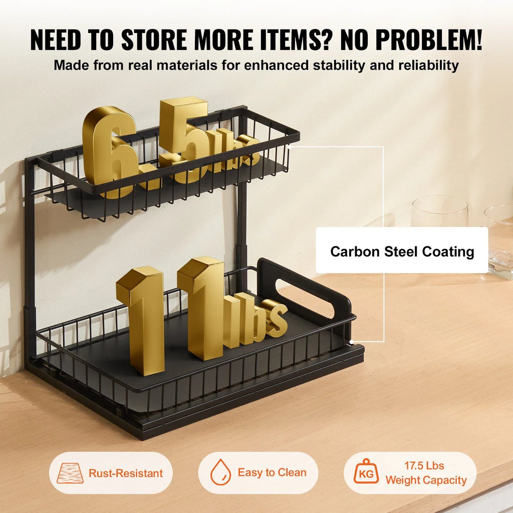 2-Tier Pull Out Cabinet Organizer V229561