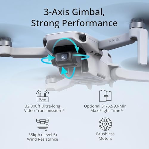 Mini 4K Drone with Camera, 3-Axis Gimbal, 31-Min Flight D795