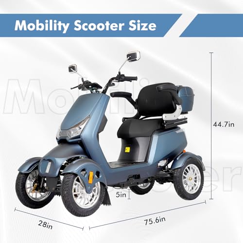 800W All Terrain Mobility Scooter with Seat and Remote Control F1821