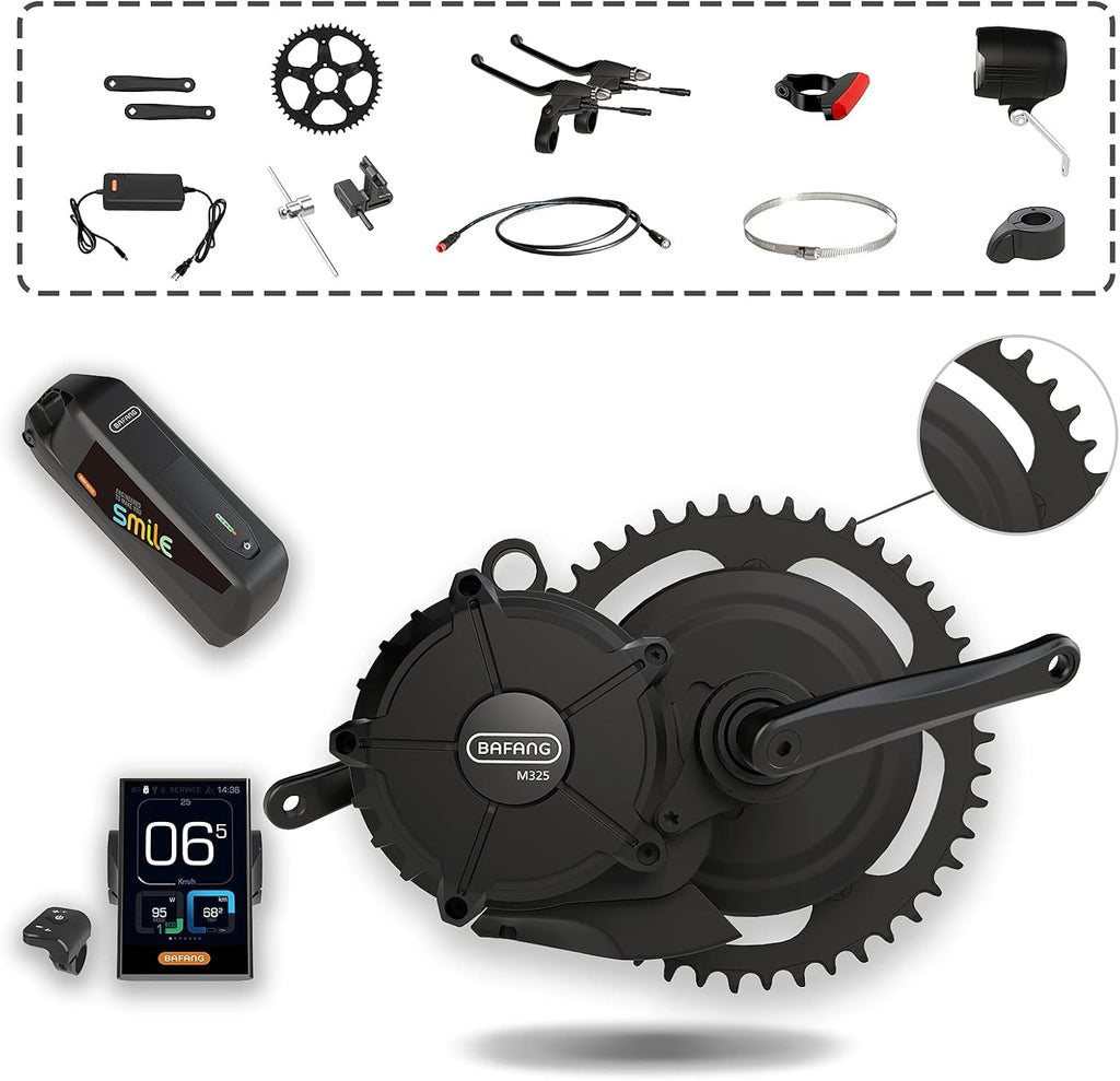 50.4V 500W 750W 1000W Electric Bike Conversion Kit with 19.6Ah Battery L730