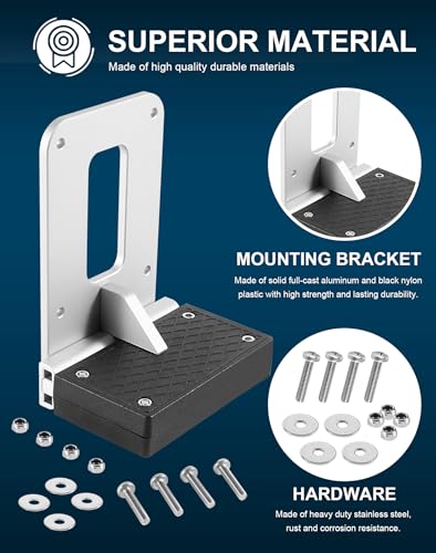Transom Trolling Motor Mounting Bracket for Kayaks Marine Board Backing Plate Mount Bracket for Clamp-on Electric Trolling Motors Y714