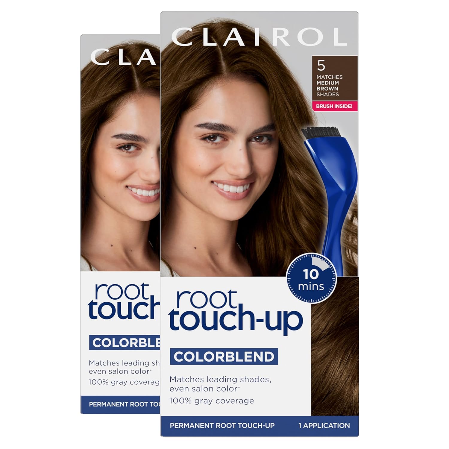 5 Medium Brown Permanent Hair Dye, Pack of 2 Y6050
