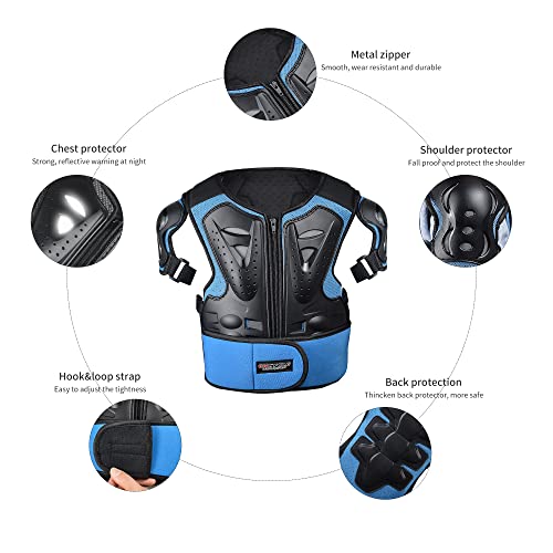 Kids Motorcycle Armor Suit Dirt Bike Chest Protector with Elbow Knee Pads Guards N9476