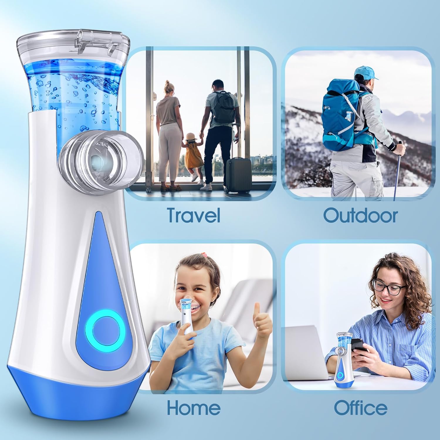 USB Rechargeable Mesh Nebulizer I7600