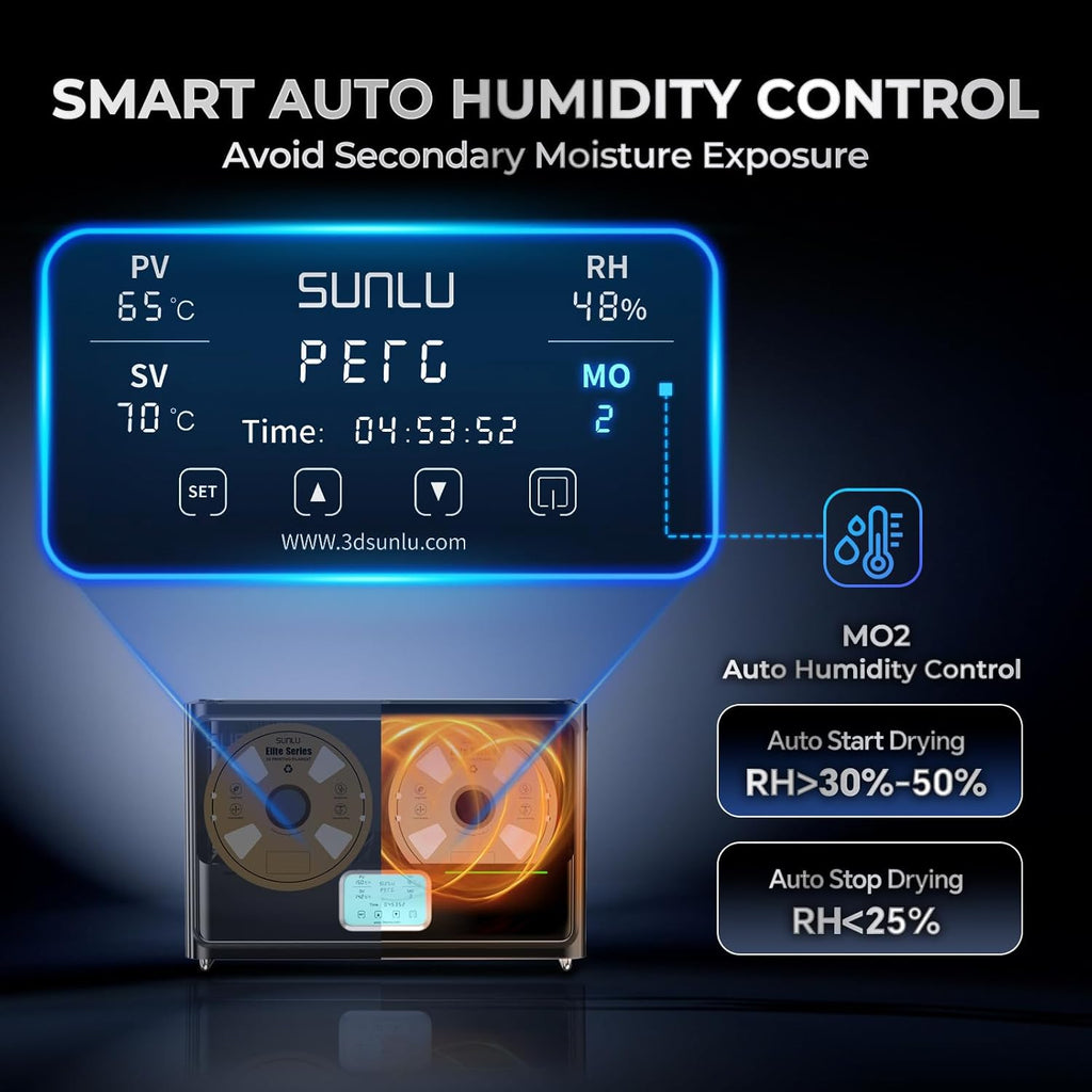 4 Spool Filament Dryer with Auto Humidity Control and PTC Heater O87676