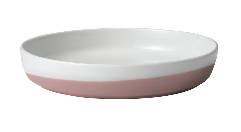 10-inch Porcelain Coupe Dinner Plate, Set of 4, Pink P346