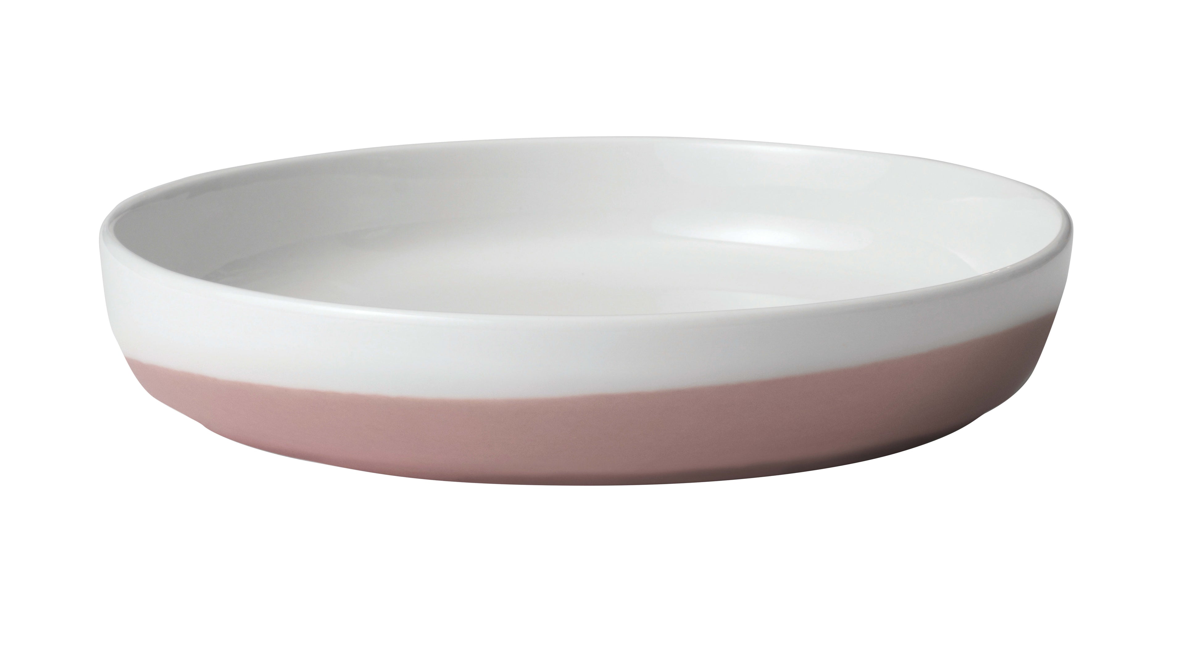 10-inch Porcelain Coupe Dinner Plate, Set of 4, Pink P346